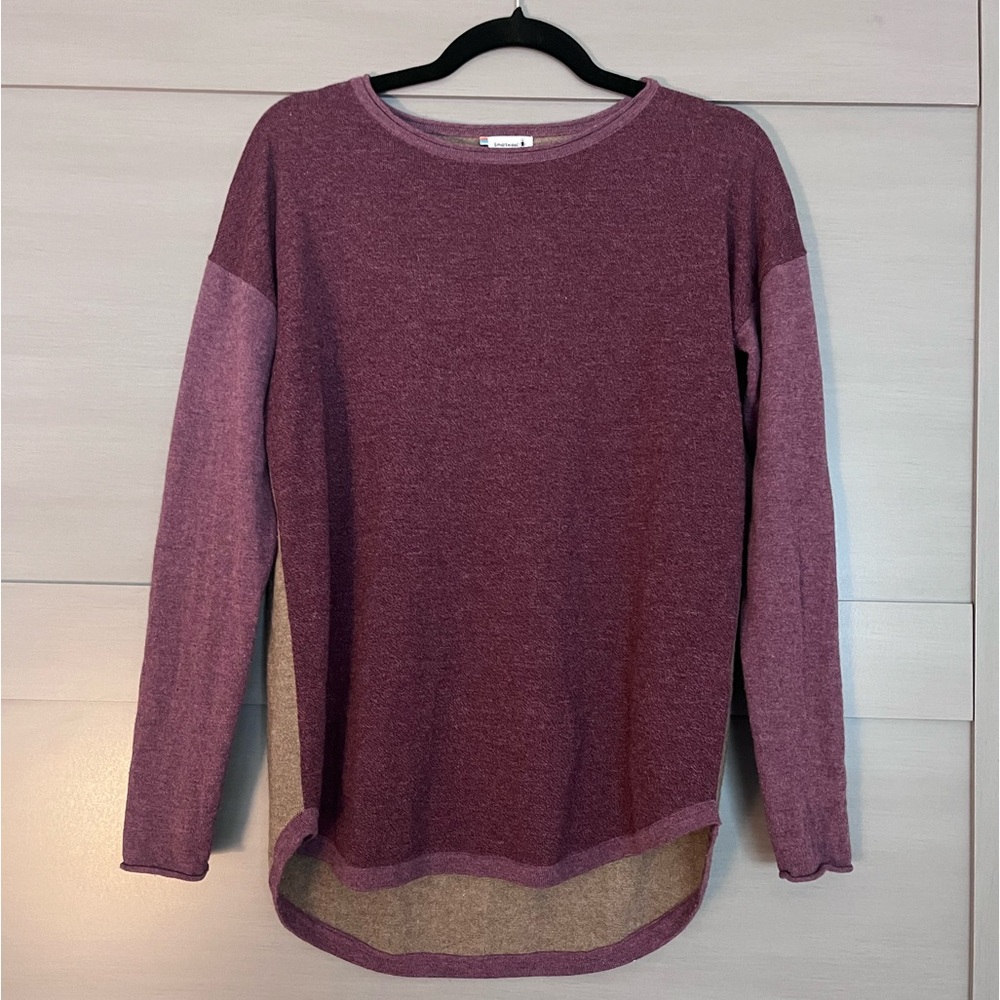 Smartwool purple long sleeve shirt